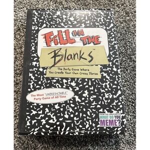 Fill In The Blanks Party Game New Sealed